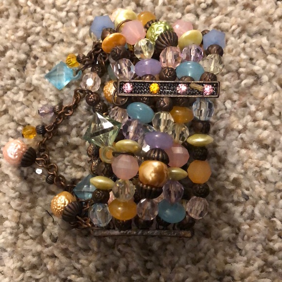 Rhinestone Face Watch With Beads - Picture 5 of 6